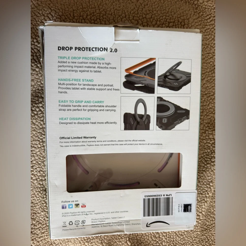 NIB Pepkoo Tablet Case Drop Protection 2.0 ($30)